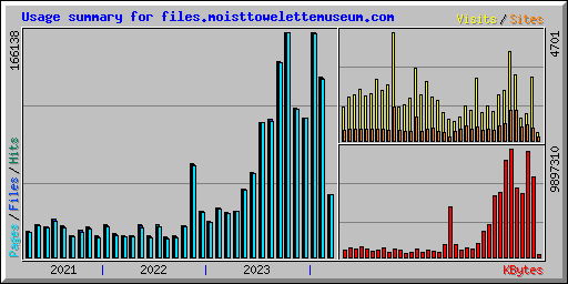 Usage summary for files.moisttowelettemuseum.com